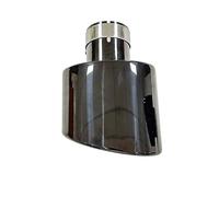 Exhaust Flex Tube Width 140mm Thickness 95mm Automobile Parts Large Diameter Stainless Steel Electroplated Black Exhaust Pipe Tail Throat(Left 63mm-140mm)