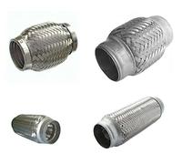 Exhaust Flexible Pipe Tube - Repair Flexi Joint - Flexipipe - Tile Connector - All Sizes. (40mm x 100mm)