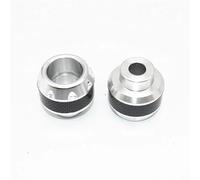 Exhaust Frame Sliders 1Pair Motorcycle Crash Protector Aluminum Alloy Wheel Front Fork Frame Falling Protection Pads Sliders Moto Safty Anti Crash Protector(Silver)