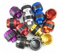 Exhaust Frame Sliders 1Pair Motorcycle Crash Protector Aluminum Alloy Wheel Front Fork Frame Falling Protection Pads Sliders Moto Safty Motorcycle Frame Sliders(Blue)