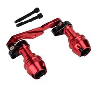 Exhaust Frame Sliders Fit For Yamaha Nmax 125/155/160 Turbo/Tech Max Neo/Neo S Modified Exhaust Pipe Anti-Fall Stick Anti-Collision Ball Reversing Protection Motorcycle Frame Sliders(RED)