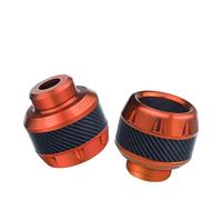 Exhaust Frame Sliders Motorcycle Crash Protector Scooter Wheel Front Fork Frame Falling Protection Pads Sliders Moto Exterior Safty Falling Protector Bar(2Pcs Orange)