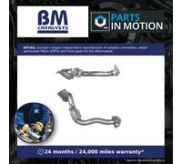 Exhaust Front / Down Pipe + Fitting Kit Front BM70215K BM Catalysts 1H0253087H