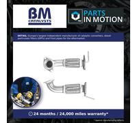 Exhaust Front / Down Pipe BM70636 BM Catalysts 18210SWYE11 Quality Guaranteed