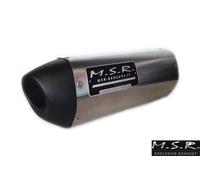 EXHAUST APPROVED MSR UM MOTORCYCLES DSR ADVENTURE TT 125 2018 2019 2020 QUADSTREET TWO-TONE STAINLESS STEEL END OF SERIES