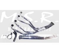 EXHAUST FULL SYSTEMS APPROVED MSR MUFFLER MOTORCYCLE VINTAGE HONDA CB 500 FOUR / 550 4/1 RIGHT ROUNDCIL RBCS END OF SERIES