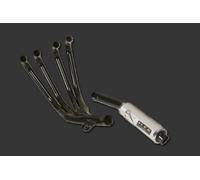 EXHAUST FULL SYSTEMS APPROVED MSR MUFFLER MOTORCYCLE VINTAGE SUZUKI GSX 1100 R 1985/88 4/1 RIGHT ROUNDCIL RSSCA