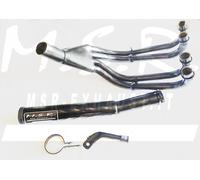 EXHAUST FULL SYSTEMS APPROVED MSR MUFFLER MOTORCYCLE VINTAGE YAMAHA XJ 600 FROM 1984 4/1 RIGHT ROUNDCIL RBSC END OF SERIES