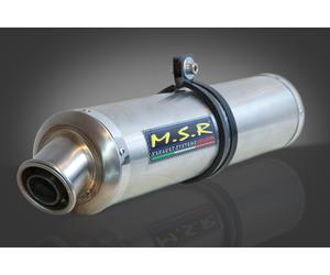 EXHAUST FULL SYSTEMS APPROVED MSR SCOOTER KYMCO XCITING 250 2005 2006 CLASSIC ROUND STAINLESS STEEL END OF SERIES