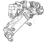 Exhaust gas cooler CE 11 000P MAHLE for BMW 3 Touring 3 1 Coupe 1 3 Coupe 5 X1