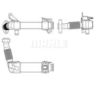 MAHLE ORIGINAL EGR Cooler CE 17 000P without gasket/seal without EGR valve BMW: X5, 3 Saloon, 5 Saloon