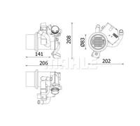 MAHLE ORIGINAL CE 39 000P EGR cooler