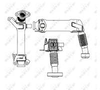 NRF EGR Cooler BMW 48001 11717794245,7794245,11717794245 EGR valve cooler,AGR cooler,EGR radiator,Exhaust gas recirculation cooler 7794245