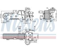 Exhaust gas cooler Steel 989420 NISSENS for SKODA VW AUDI SEAT