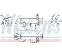Exhaust gas cooler Steel 989430 NISSENS for FORD MONDEO III Turnier MONDEO III
