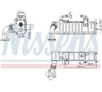 Exhaust gas cooler Steel 989475 NISSENS for TOYOTA LAND CRUISER PRADO