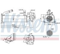 NISSENS 989321 EGR cooler