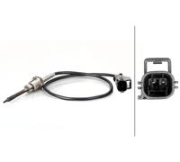 HELLA 6PT 014 494-451 Sensor, exhaust gas temperature - 2-pin connector - Bolted - Cable: 440mm