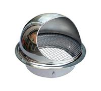 Exhaust Grille Wall Vent Cover Stainless Steel Round Weatherproof External Vent Efficient Airflow With Fine Mesh For House Range Hood 150~200mm Ventilation(180mm)