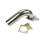 Exhaust Headers 90 Degree Stainless Steel Exhaust Downpipe For 2.5" T3/T4 + Gasket