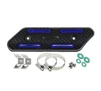 Exhaust Heat Shield Motorcycle Exhaust Heat Shield PPS Plastic Muffler Anti-Scalding Guard Cover Fit For Honda Fit For Yamaha Heat shields(Blue)