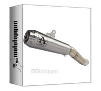 exhaust homologated arrow pro-race in nichrom with steel end cap compatible with yamaha mt03 mt-03 2018 2019 mototopgun 71831pri