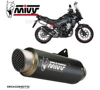 H.084.LXBP - Exhaust Muffler MIVV GPpro Black SS HONDA CB 500 X (21-23)
