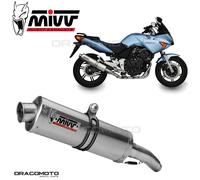 H.026.LX1 - Silencer Exhaust Mivv Oval Inox Honda CBF 600 04/10 Approved