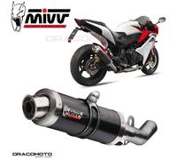 MIVV Exhaust Muffler GP Black Stainless Steel for Honda CBR 600 F 2011-2013