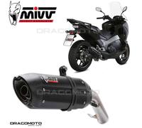 MIVV Exhaust Muffler Suono Black Stainless Steel Honda NC 750 S/X 2016-2023