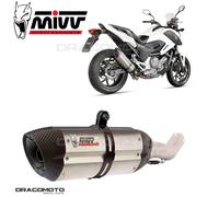 Mivv Exhaust Muffler Suono Stainless Steel for Honda Nc 700 S X 2012 > 2014