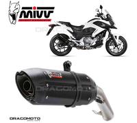 Mivv Suono Honda Integra 700/750/nc 700/750 S/x H.046.l9 Homologated Slip On Muffler Silver Homologated unisex