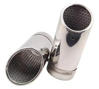 exhaust hose car For Mercedes For Benz C180 2Pcs Stainless Steel Pipe Chrome Modified Car Rear Tail Throat End Pipes Exhaust Muffler Tip