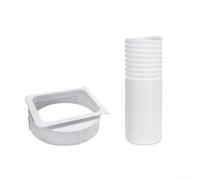 Exhaust Hose Kit for Midea Portable Air Conditioner, 1.5 Metre Extendable Duct with 15cm Connector, PP and ABS Material, Energy Efficient Sealing Solution for Cooling Systems