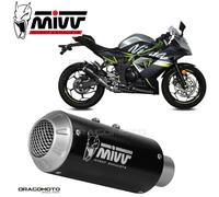 K.048.SM3B - Exhaust Muffler Mivv MK3 BLACK KAWASAKI NINJA 125 / Z 125 (19-)