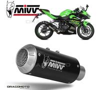 Mivv Exhaust Muffler MK3 Black Inox black for KAWASAKI NINJA 400 2018 > 2020