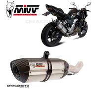 MIVV Suono Exhaust K.011.L7 Stainless Steel, Approved for Kawasaki Z750 2004-2006