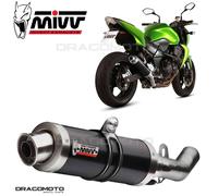 Mivv Exhaust Muffler GP Black Stainless Steel for Kawasaki Z 750 2007 > 2014