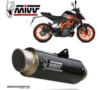 Mivv Muffler slip-on exhaust GP PRO Carbon kat for KTM 125 DUKE 2021 > 2023