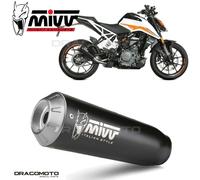 Mivv Muffler slip-on exhaust X-M1 Black Inox black kat KTM 390 DUKE 2021 > 2023