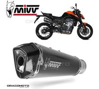 Mivv Exhaust Muffler Delta race Black stainless Steel KTM 790 DUKE 2018 > 2020
