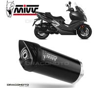 Exhaust Muffler Mivv Mover Steel Black Kymco Xciting 400i S 2019 > 2020