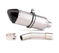 Exhaust Manifolds 470mm Exhaust Tips Mid Link Pipe Modified System Exhausts Pipes Systems For Yamaha For FZ1 2006-2015