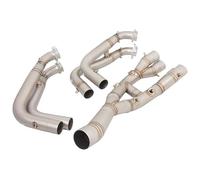 Exhaust Middle Link For BMW S1000RR 2019-2023 Exhaust Escape Header Pipe Front Connector Link Pipe Stainless Steel Motorbike Exhaust End Silencers Exhaust Mid Link Pipe