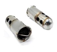 Exhaust Middle Link For Kawaskai Z750 Z800 Z900 Z1000 ER-6N Universal 51mm Front End DB Killer For Motorcycle Exhaust Muffler DB Killer Silencer Exhaust Mid Link Pipe