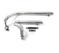 Exhaust Middle Link For YAMAHA For Drag For Star For V Star 650 650A XVS650 DS650 XVS400 All Year Motorcycle Exhaust Pipe With Muffler Removable Silencer Muffler Section Mid Pipe(1)