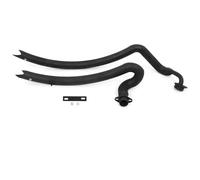 Exhaust Middle Link For YAMAHA For V Star For Dragstar 1100 XVS1100 Slash Cut Exhaust System Pipe Baffle Drag Pipes With Muffler Removable Silencers Muffler Section Mid Pipe(Black)