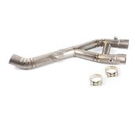 Exhaust Middle Link For Yamaha R1 For MT10 For Mt-10 2015-2021 Exhaust Escape Middle Link Pipe 60mm Muffler Motorbike Exhaust End Silencers Exhaust Mid Link Pipe(2)