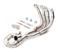 Exhaust Middle Link For YAMAHA R6 YZF Full System Modified Front Mid Pipe Muffler Slip On Stainless Steel Link Muffler Section Mid Pipe(2006-2018 A)