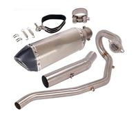 Exhaust Middle Link For YAMAHA XG250 For Tricker All Years Motorcycle Full Exhaust System Tips Front Mid Link Pipe Slip On 51mm Mufflers Escape Exhaust Mid Link Pipe(2)